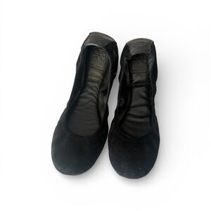 Tory Burch Eddie Suede Flat Black Size 9